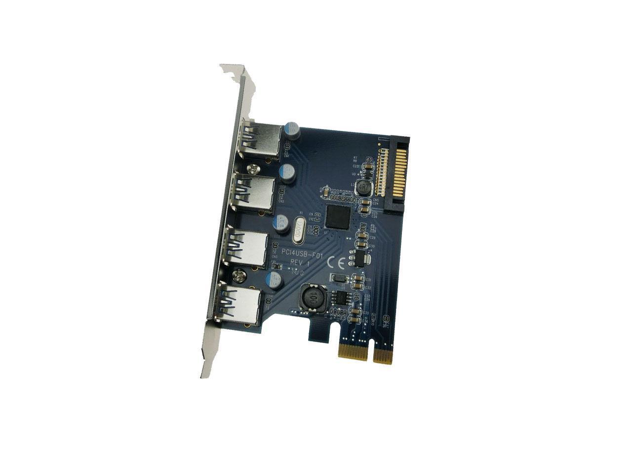 Fresco FL1100 4x USB 3.0 PCI Express Card PCI-e USB3.0 Host Controller Adapter